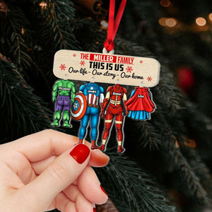 Family Our Life, Our Story, Our Home 01nahn311023 Personalized Ornament - Ornament - GoDuckee