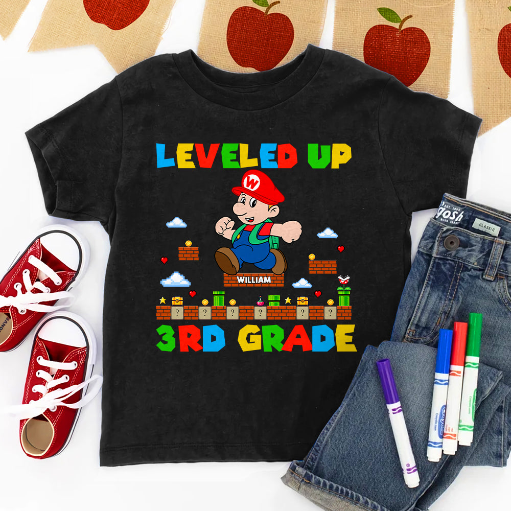 Student Leveled Up 02qnqn300623 Personalized Shirt - Shirts - GoDuckee