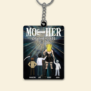 Personalized Gifts For Mom Keychain Mother Of The Elite 03HTMH080324HG - Keychains - GoDuckee