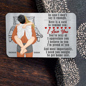 Personalized Gifts For Couple Wallet Card, Be Safe I Need You 04QHQN301224HG - Wallet Card - GoDuckee