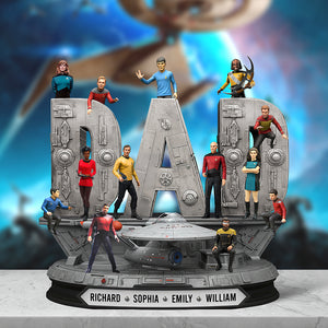 Galaxy Troop Plaque - Personalized Gifts For Dad 04qhqn130525 - Shaped Plaques - GoDuckee