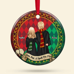 You Put A Spell On Me 02HUDT101123TM Personalized Ornament, Magic Couple Gifts - Ornament - GoDuckee
