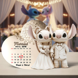 Cartoon Couple Acrylic Plaque - Personalized Gifts For Couple 05ohqn080725 - Shaped Plaques - GoDuckee