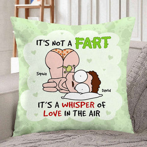 Personalized Gifts for Couple, Funny couple with green fart 03TOQN100724HH - Pillow - GoDuckee