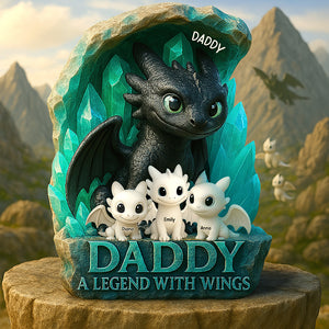 Personalized Gifts For Dad Acrylic Plaque, Dragon Fans 01tgqn120425 - Shaped Plaques - GoDuckee