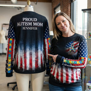 Proud Autism Parent - 250th Of The USA - Personalized Gifts 06toqn040226 - AOP Products - GoDuckee