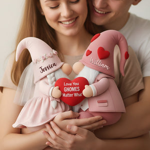 Sweet Gnome Romance Couples Pillow - Personalized Gifts For Couples 07HYLU261125 - Pillow - GoDuckee