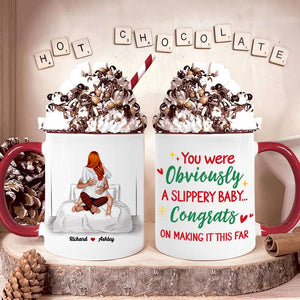 Gift For Couple, Personalied Accent Mug, Christmas Gift 04QHHN091123hh - Coffee Mug - GoDuckee