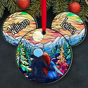 Personalized Gifts For Couple, Acrylic Ornament Hugging Couple 03ACDT070824 - Ornament - GoDuckee