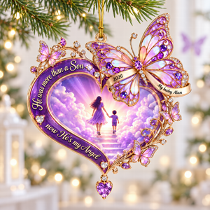 Walking Together In Heaven Acrylic Ornament - Personalized Memorial Gift 03QHQN101026 - Ornament - GoDuckee