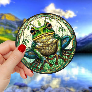 Personalized Gifts For Frog Lovers Stained Glass 07acqn230824 - Ornament - GoDuckee