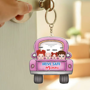 Personalized Gifts For Mom Car Ornament Drive Safe Mommy - Ornaments - GoDuckee