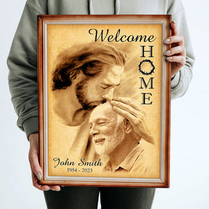 Welcome Home, Personalized Canvas, Memory Gifts For Heaven - Poster & Canvas - GoDuckee