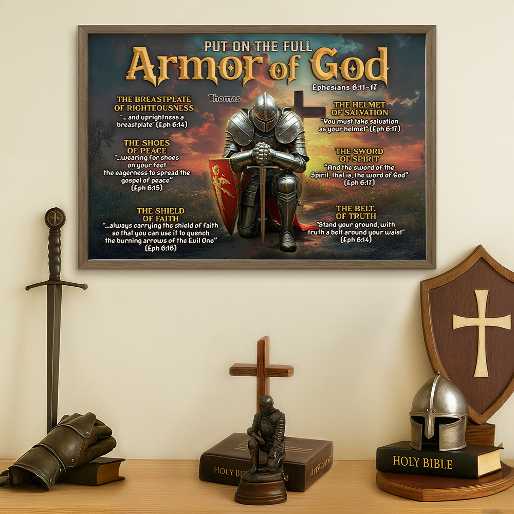 Kneeling Knight Canvas Print - Gifts For Christians 07hupu110625 - Poster & Canvas - GoDuckee