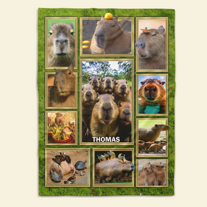 Personalized Gifts For Capybara Lover Blanket 05qhpu261224 - Blanket - GoDuckee