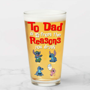 Personalized Gifts For Dad Beer Glass 02qhqn080524 - Drinkware - GoDuckee
