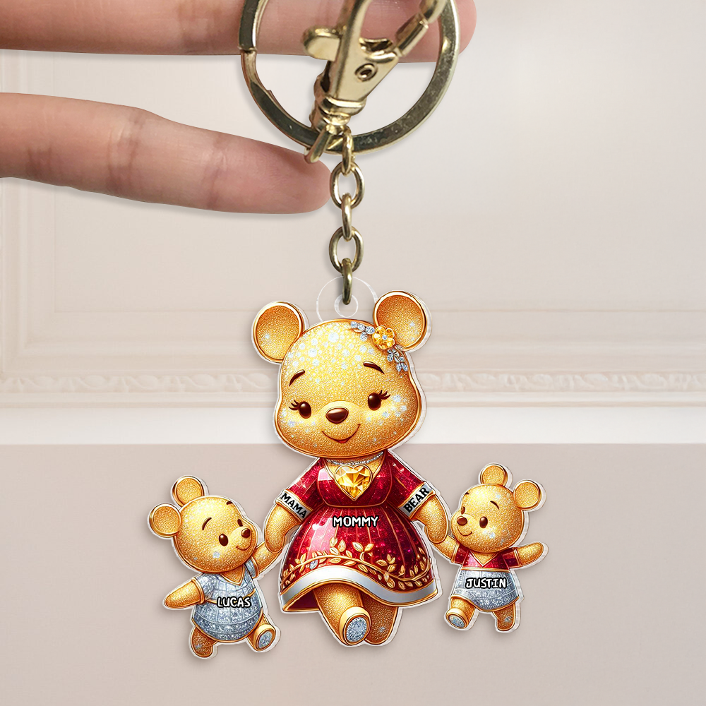 Personalized Gifts For Mom Keychain, Mama Bear 01tgpu120425 - Keychains - GoDuckee