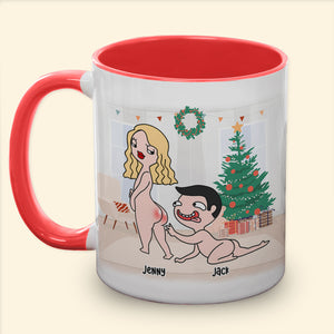 I Have A Dirty Mind And You're Running Throung It, Personalized Naughty Accent Mug, Chistmas Gift For Couple - Coffee Mug - GoDuckee