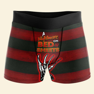 Personalized Gifts For Couple Matching Underwear, Horror Movie Couple 02NAQN140824 - Boxer Briefs - GoDuckee