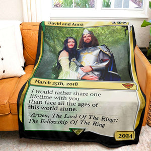 Personalized Gift For Couple Blanket I Would Rather Share One Life Time With You 01HTHN060124 - Blanket - GoDuckee