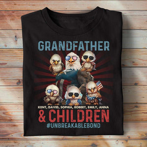 Eagle Grandfather And Children, Unbreakable Bond Personalized Shirt, Birthday Gift, Father's Day Gift For Grandpa - Shirts - GoDuckee