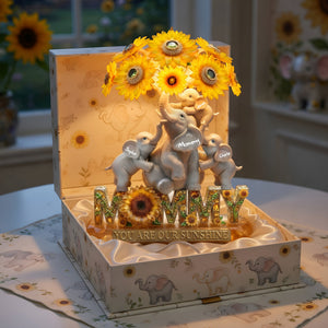 Sunshine Elephant Mom Light Box - Personalized Gift For Moms 03TYLU130426 - Light Box - GoDuckee