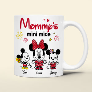 Personalized Gifts For Mom Coffee Mug Mommy's Mini Mice 02katn270224 Mother's Day Gifts - Coffee Mugs - GoDuckee