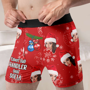 Personalized Gifts For Him Man Boxer, Expert Ball Handler 01QHMH300924 - Boxer Briefs - GoDuckee