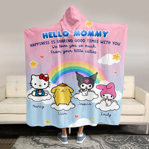 Personalized Gifts For Mom Wearable Blanket Hoodie Sharing Good Times 03htpu020324 - Blankets - GoDuckee