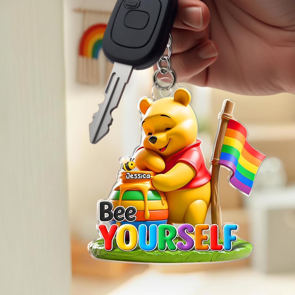 Bee Yourself Keychain - Personalized Gifts For LGBT 03hupu270525 - Keychains - GoDuckee