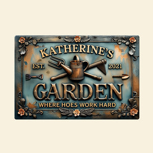 Hoe Life Metal Sign – Personalized Gifts for Garden Lovers 04qhqn090725 - Metal Signs - GoDuckee