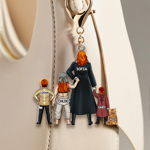 Personalized Gifts For Mom Keychain Mom And Kids 06QHHU220225HH - Keychains - GoDuckee