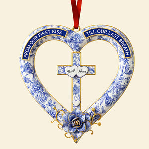 Christian Couple Christmas Ornament - Personalized Gifts For Couple 02toqn300925 - Ornament - GoDuckee