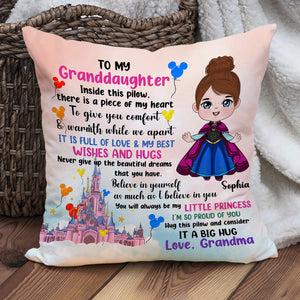 To My Granddaughter, I Am So Proud Of You, Personalized Square Pillow, Gifts For Granddaughter, 03hupo080823ha - Pillow - GoDuckee