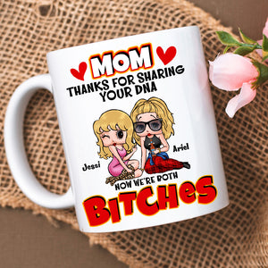 Personalized Gifts For Moms Coffee Mug Thanks For Sharing Your DNA 02TOLU130125HH - Coffee Mug - GoDuckee