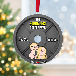 Personalized Gifts For Couple Christmas Naughty Couple Ornament 02OHPU051124HH - Ornament - GoDuckee