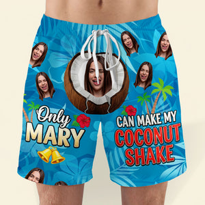 Funny Men's Beach Shorts Custom Photo Gifts For Him 02ohtn250725 - Shorts and Pants - GoDuckee