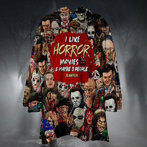 I Like Horror Movies, Gift For Horror Movie Fan, Personalized Hoodie, Horror Oversized Hoodie, Halloween Gift 01HUHN180723 - AOP Products - GoDuckee