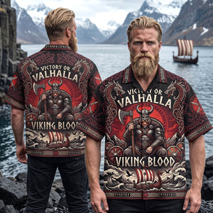 Viking Blood Hawaiian Shirt - Personalized Gifts 01patn170726 - Hawaiian Shirts - GoDuckee