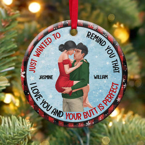 Personalized Gifts For Couple Ornament 01dgdt010824hh Naughty Couple Gift - Ornament - GoDuckee