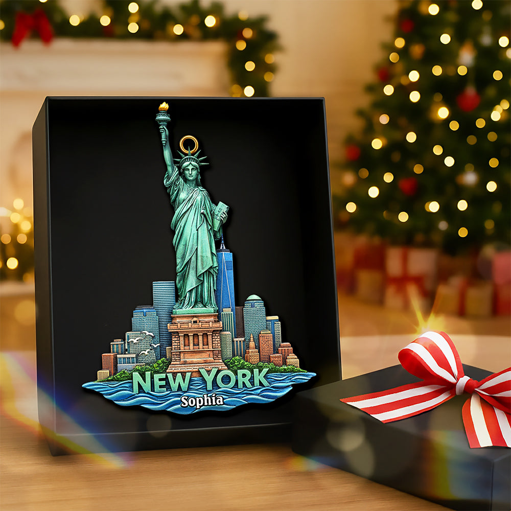 Personalized Christmas Gift - Iconic Destinations Ornament 01OHQN011025 - Ornament - GoDuckee