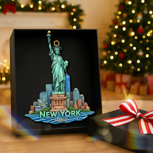 Personalized Christmas Gift - Iconic Destinations Ornament 01OHQN011025 - Ornament - GoDuckee