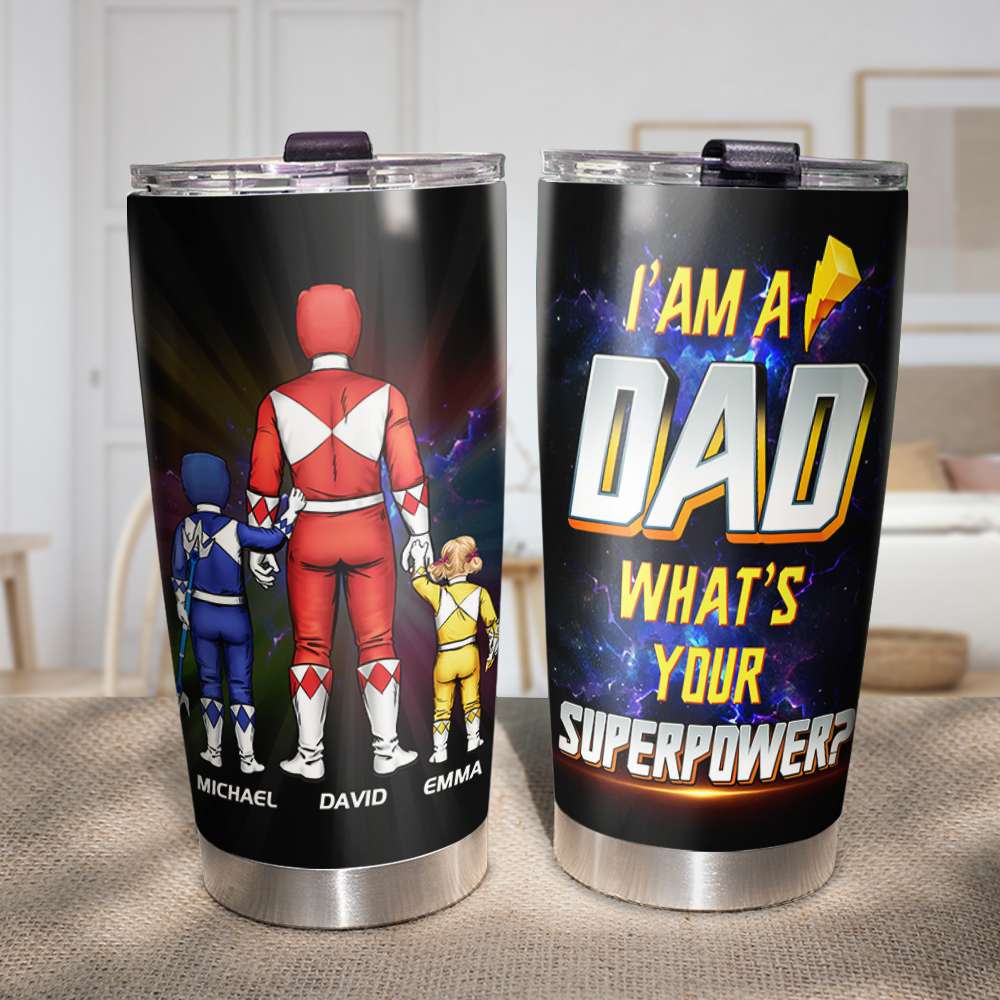 Powerful Dad, Personalized Tumbler - 20oz TZ-TCTT-06dnhn100523HH - Tumbler Cup - GoDuckee