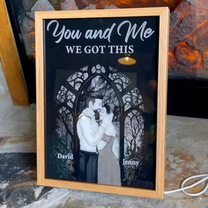 Romantic Couple, You And Me, We Got This, Personalized Light Picture Frame, Couple Gifts, Gifts For Him, Gifts For Her - Poster & Canvas - GoDuckee