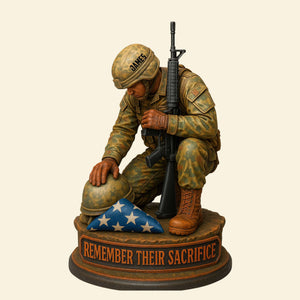 Remember Sacrifice Acrylic Plaque Personalized Gifts For Veteran 05TOTN300525 - Shaped Plaques - GoDuckee