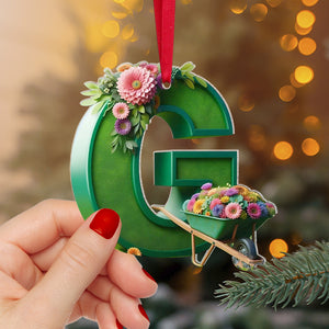 Custom Alphabet Letter Gifts For Garden Lovers Christmas Ornament 04ohtn191024 - Ornament - GoDuckee