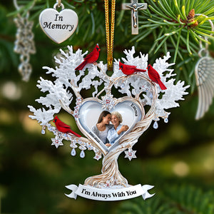 Cardinal Memory Custom Photo Ornament - Personalized Memorial Gift For Loved Ones 01TGLU180825 - Ornament - GoDuckee