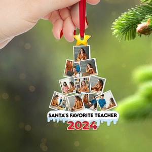 Teacher Custom Photo Acrylic Christmas Ornament 09HUPU270924 - Ornament - GoDuckee