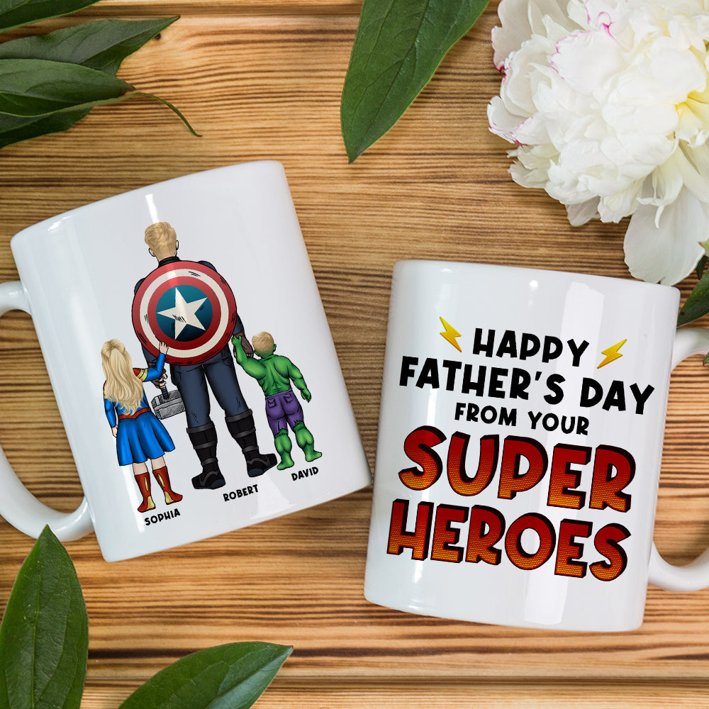 Dad Happy Father's Day, Personalized Coffee Mug, Best Dad Ever Mug, Gift For Dad 09acqn220523tm - Coffee Mug - GoDuckee