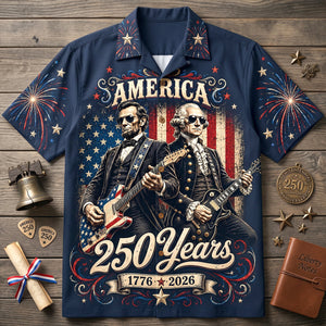 Celebrating 250 Years Of Freedom Hawaiian Shirt - Personalized Gifts For Patriots 01NATN290526 - Hawaiian Shirts - GoDuckee